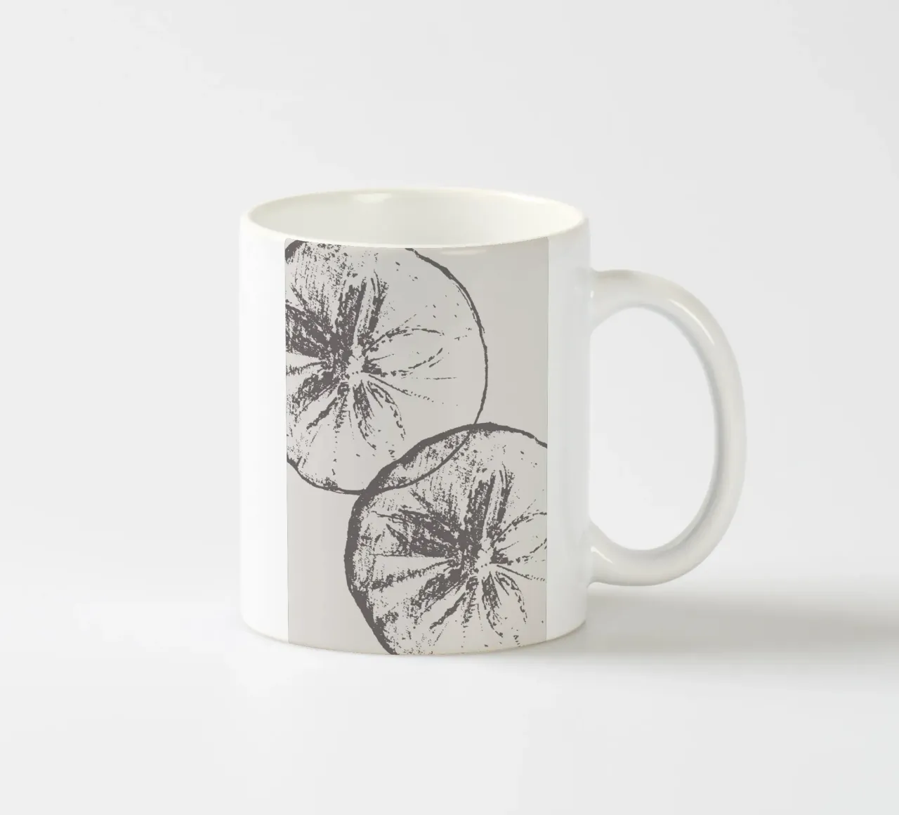 Stampa neutra di fette di agrumi - Arredo cucina moderno e minimalista tazza in ceramica da ClubArt