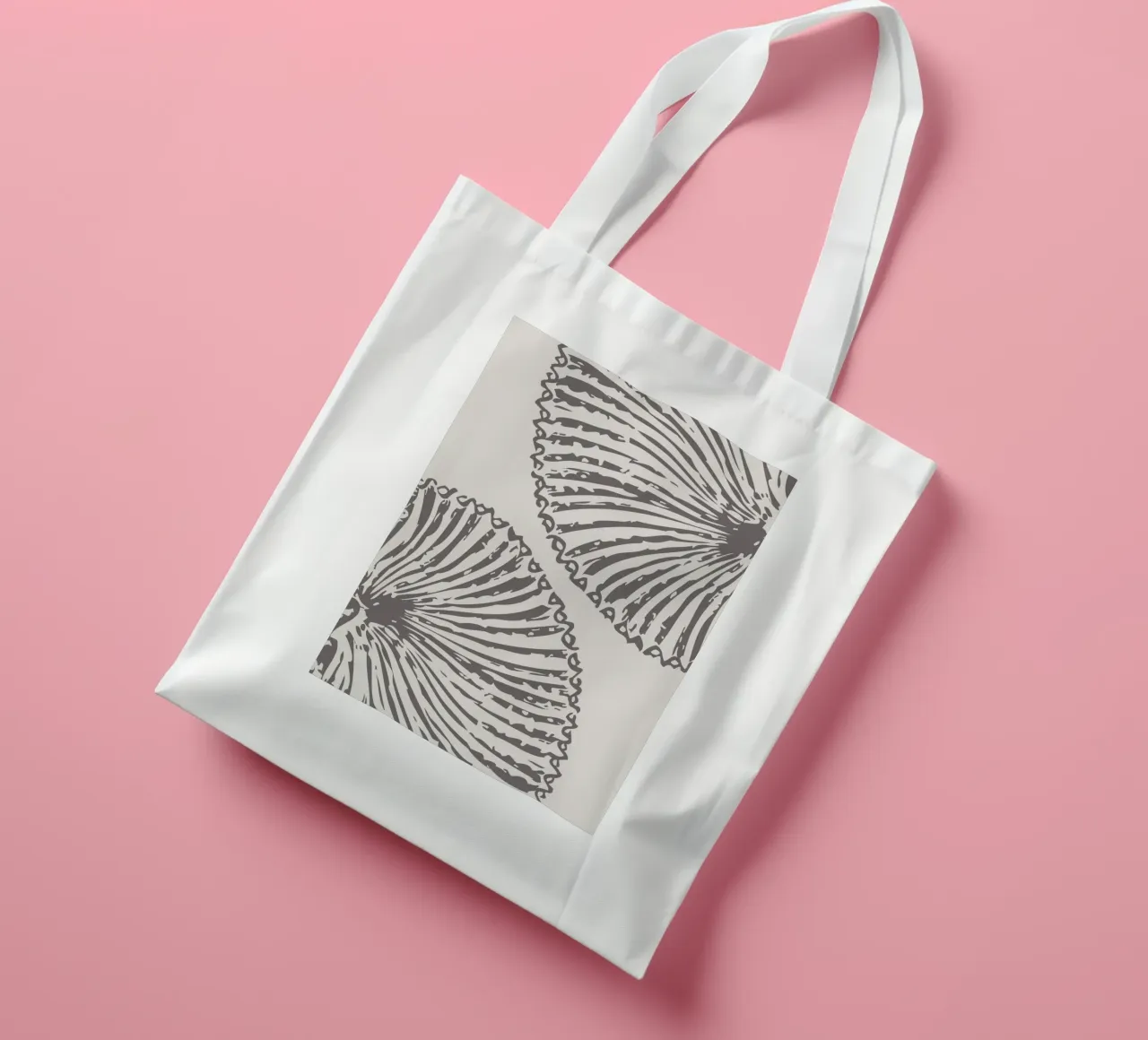 Abstract Seashell Print - Modern Neutral Coastal Bathroom Ar tote bag by ClubArt