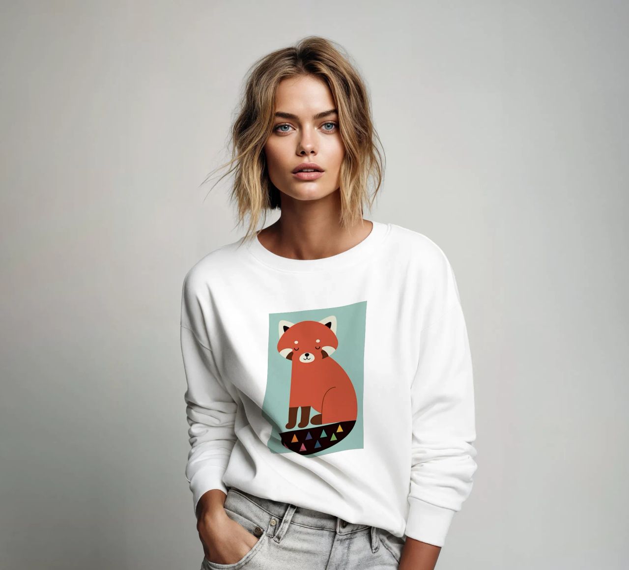 volpe rossa felpa da westface store