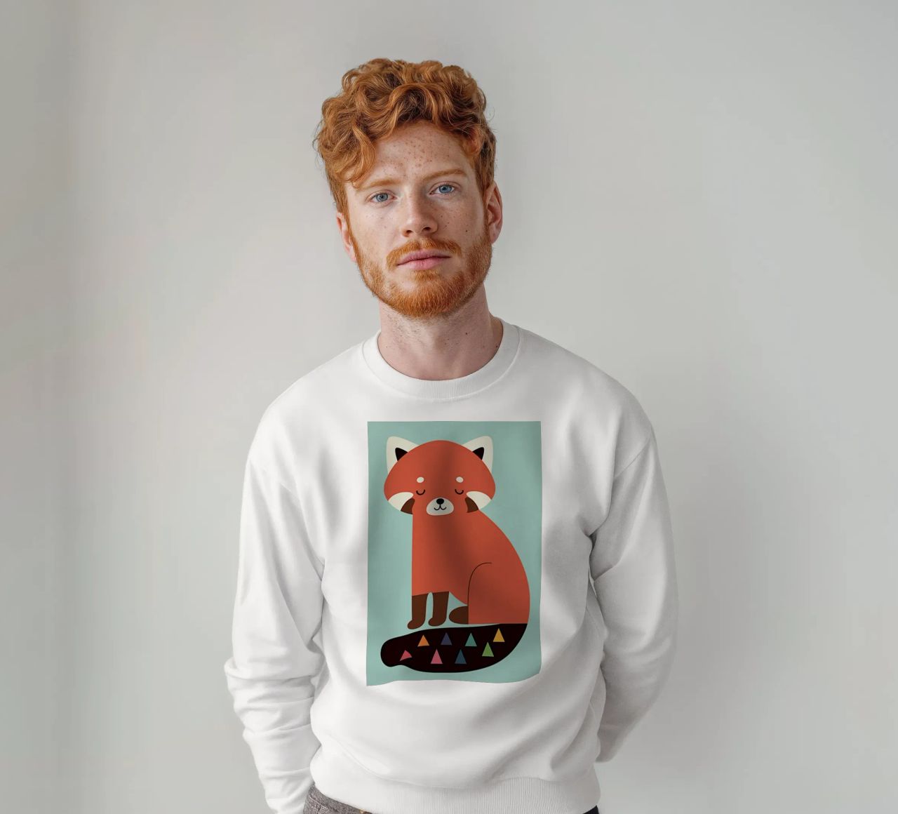 volpe rossa felpa da westface store