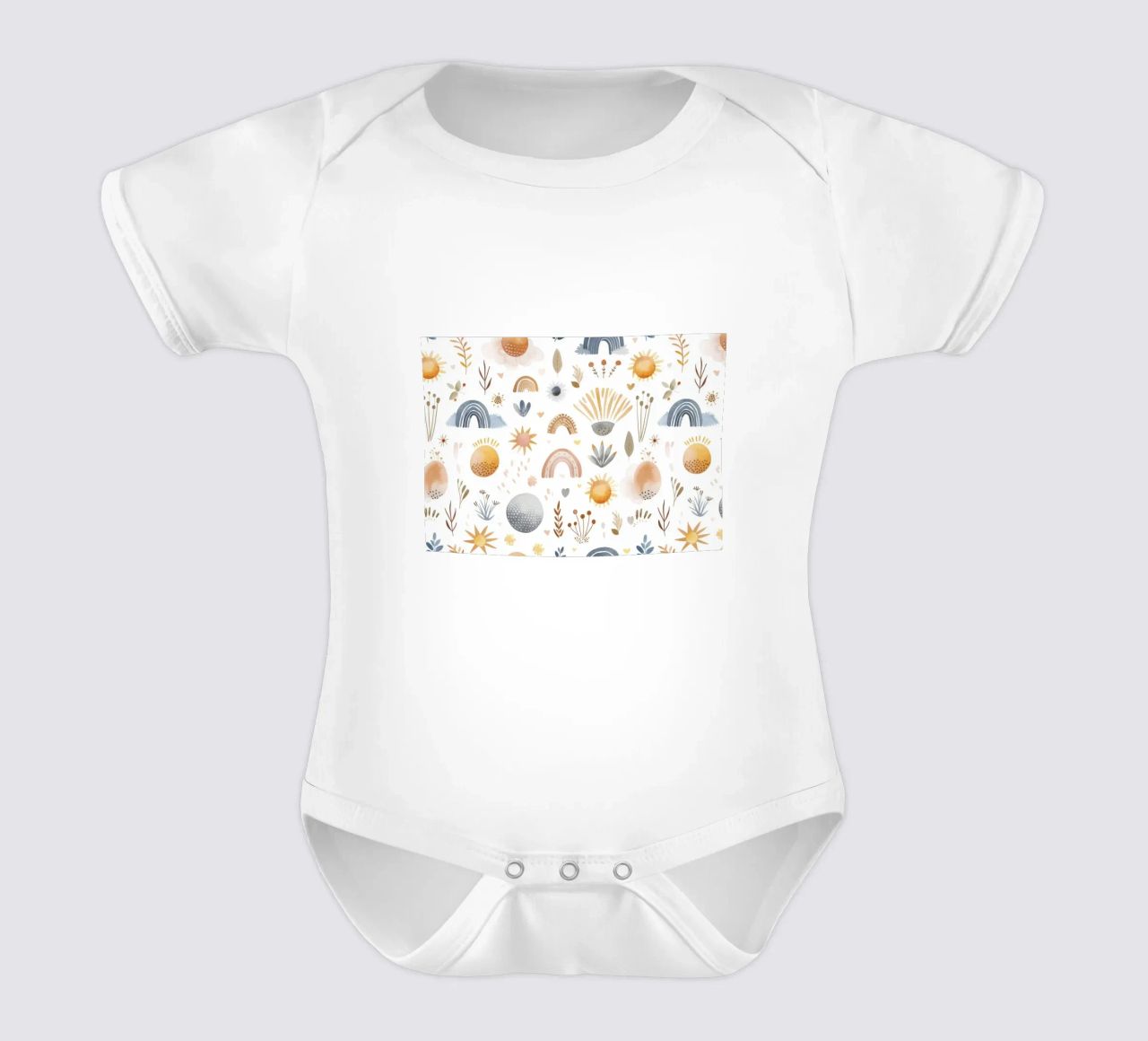 Aquarelle Boho Sun & Rainbow - Nursery Art, Kids Room body bébé de ClubArt