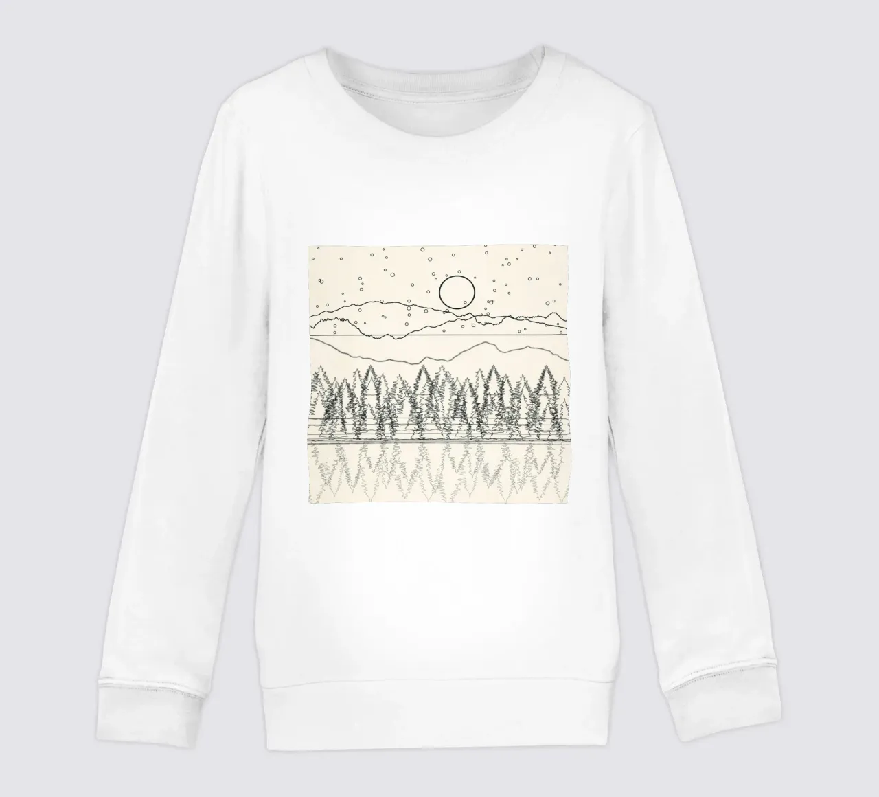 Minimal Line Mountain Beauty II felpa bambino da Nadjaa