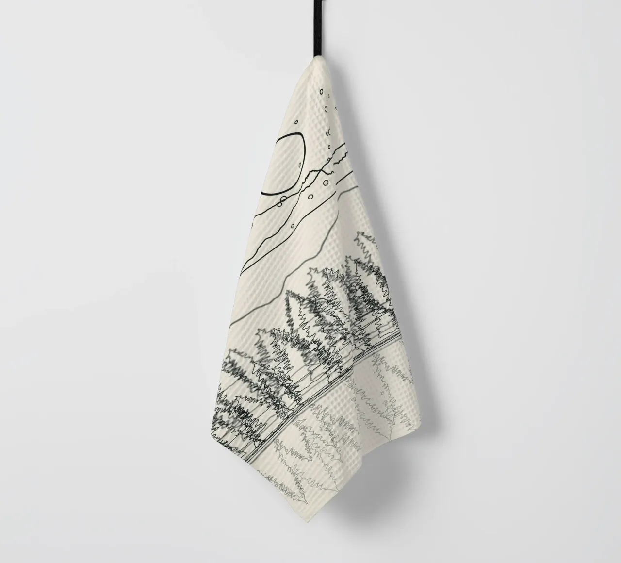 Minimal Line Mountain Beauty II canovaccio da cucina da Nadjaa