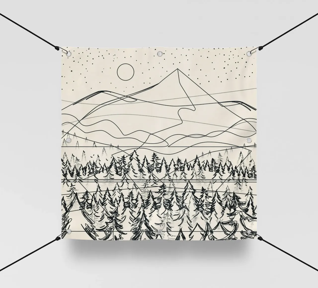 Minimal Line Mountain Beauty III telo in pvc da Nadjaa