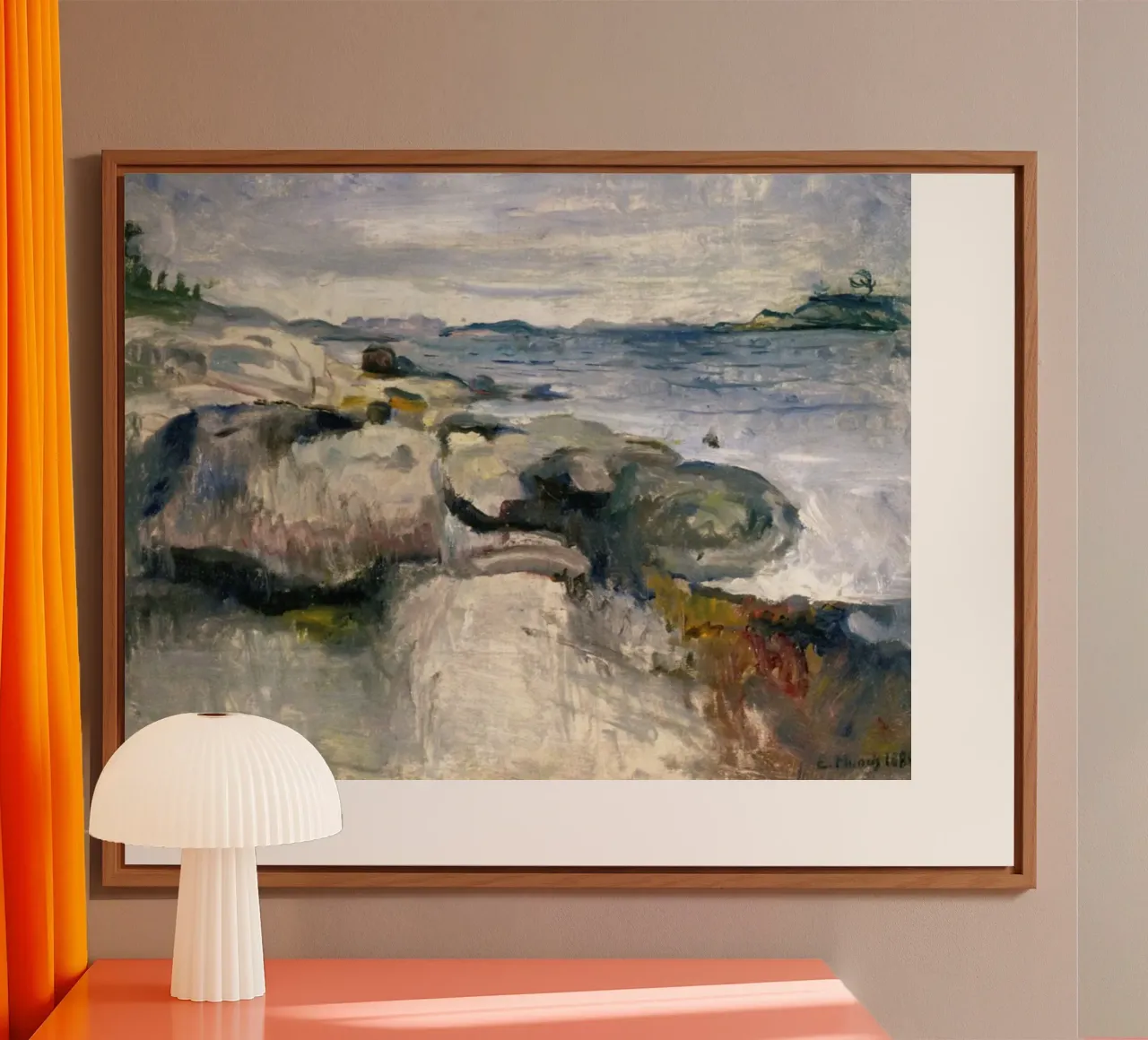 beach rocks alu-dibond by cupcup art