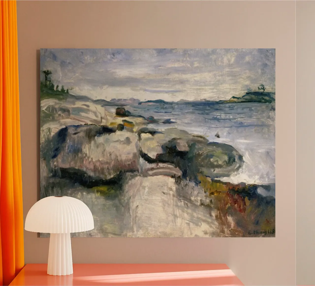beach rocks alu-dibond by cupcup art