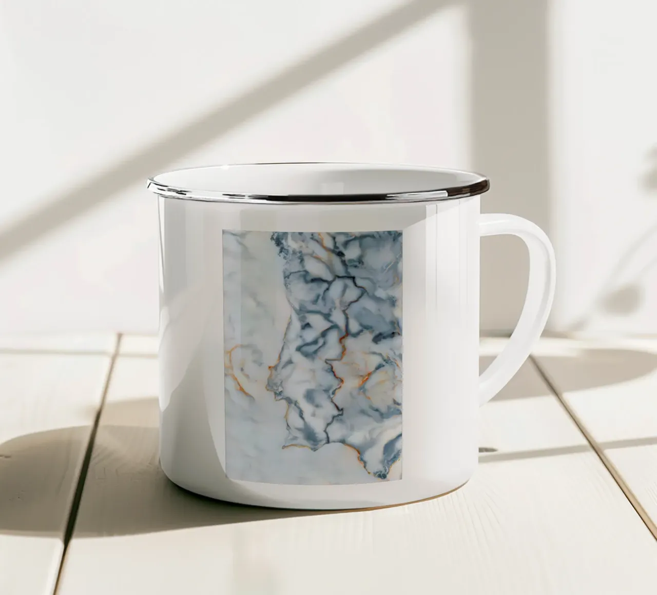 Portugal Marble Map tazza in smalto da Octavian