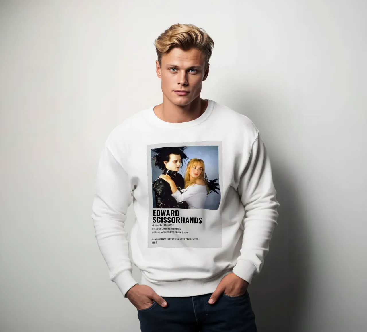 EDWARD SCISSORHANDS sweatshirt by MVFminimalist