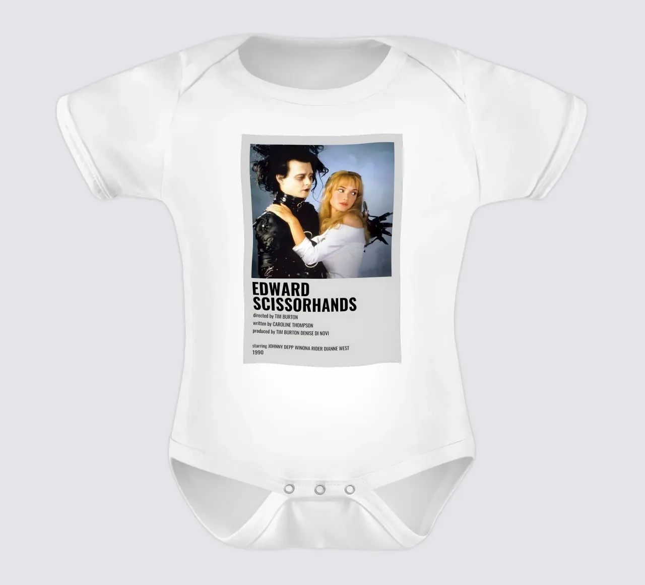 EDWARD SCISSORHANDS body neonato maniche corte da MVFminimalist