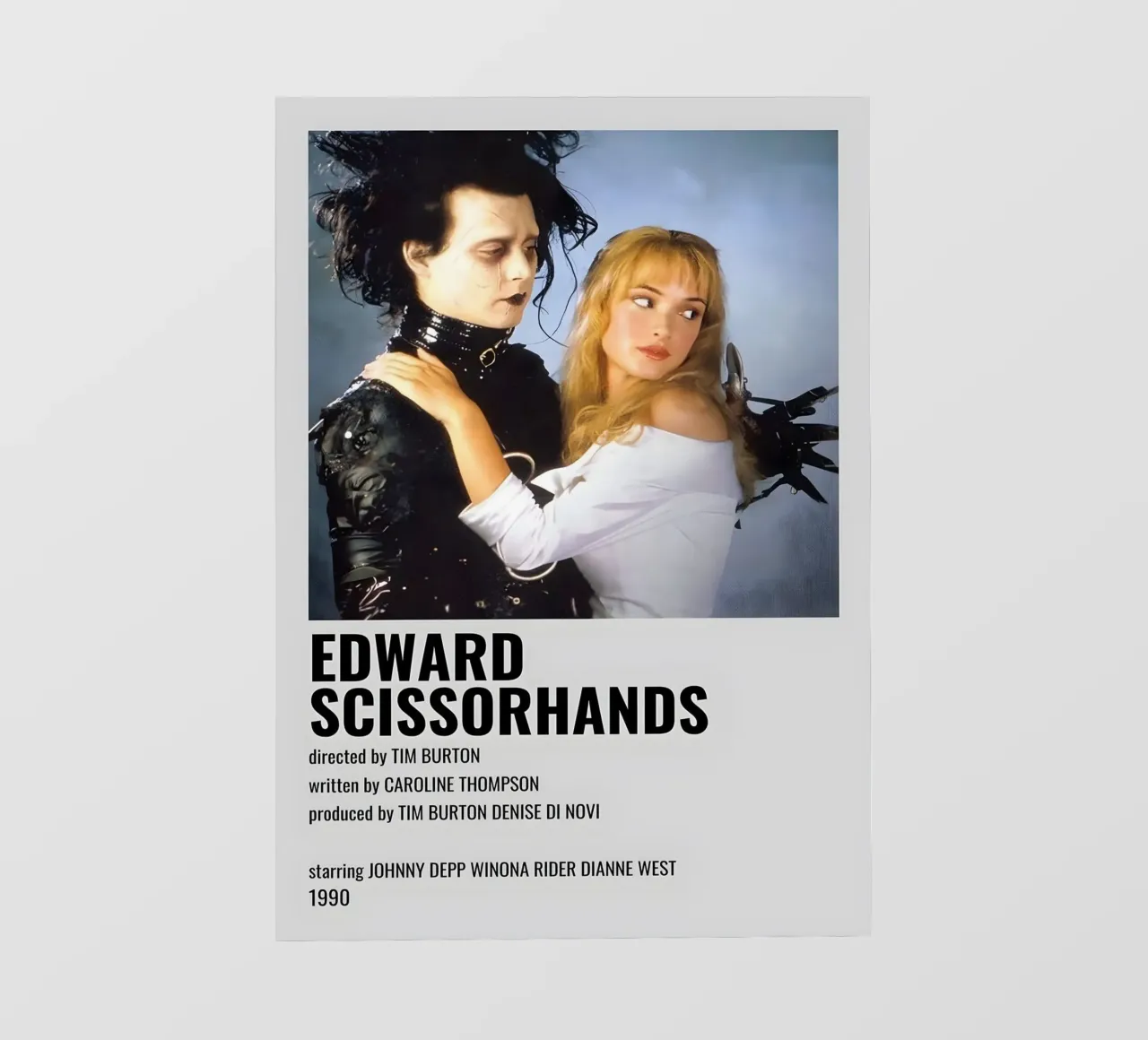 EDWARD SCISSORHANDS pellicola backlit da MVFminimalist