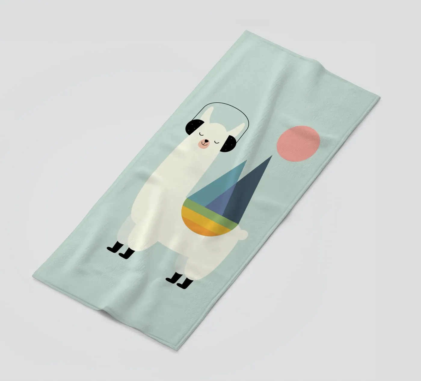 Llamazing strandhanddoek van Andy Westface