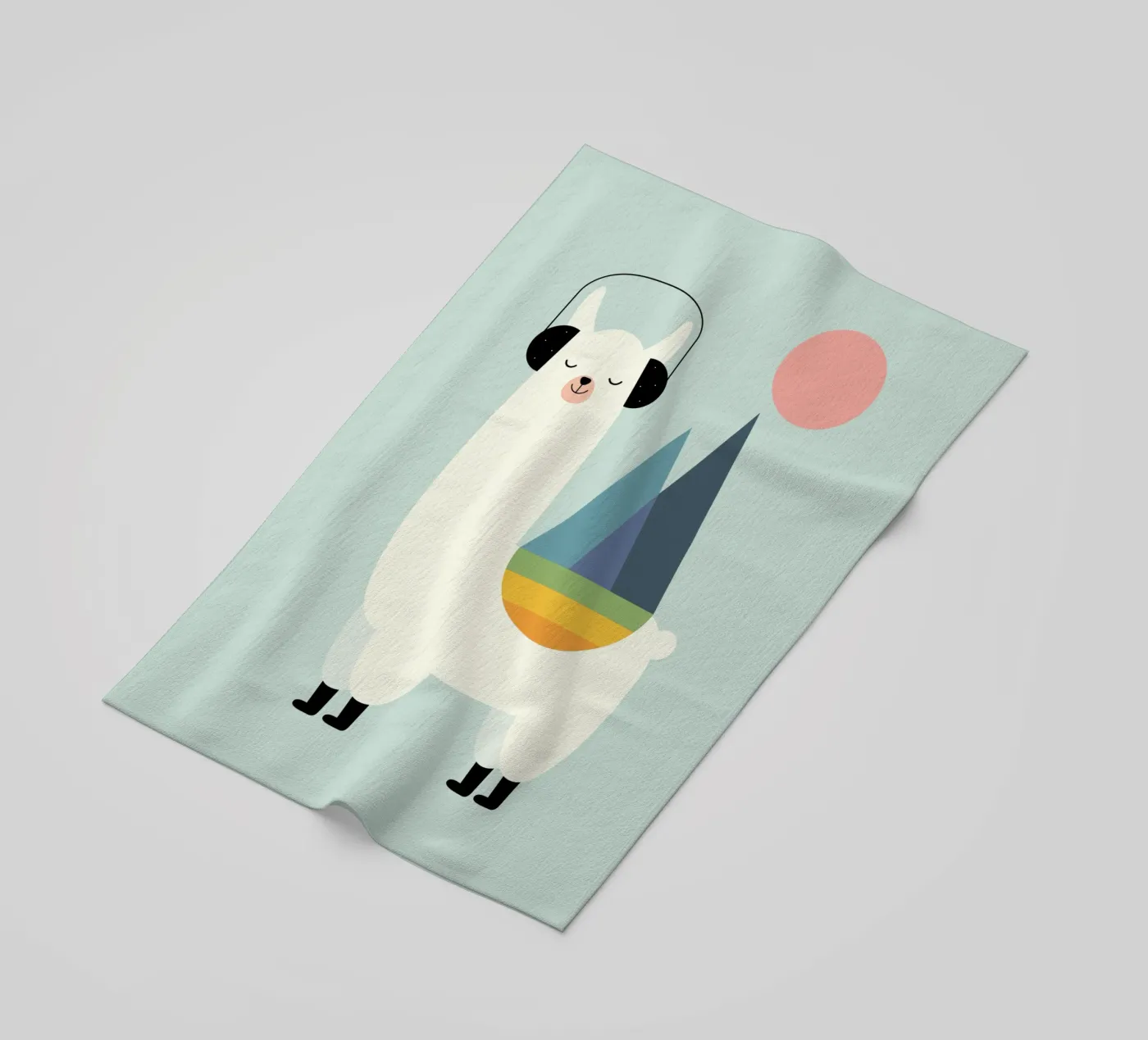 Llamazing strandhanddoek van Andy Westface