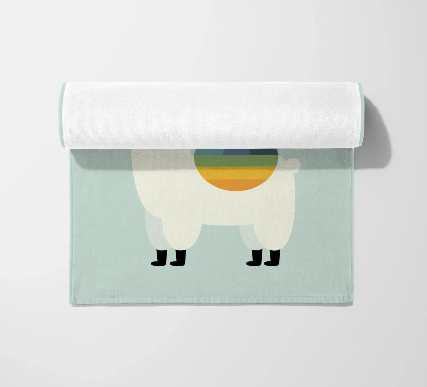 Llamazing strandhanddoek van Andy Westface