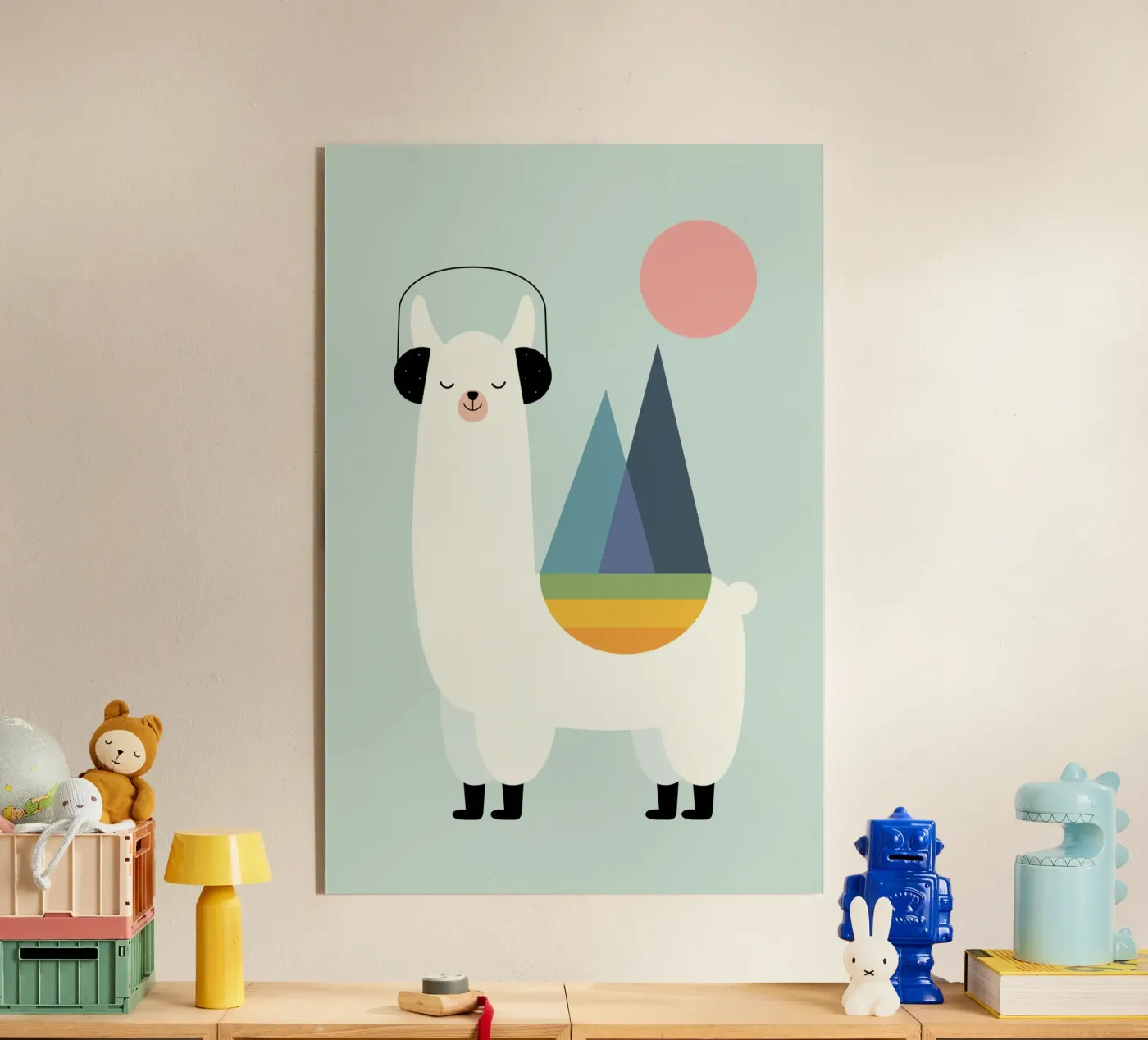 Llamazing acrylic glass by Andy Westface