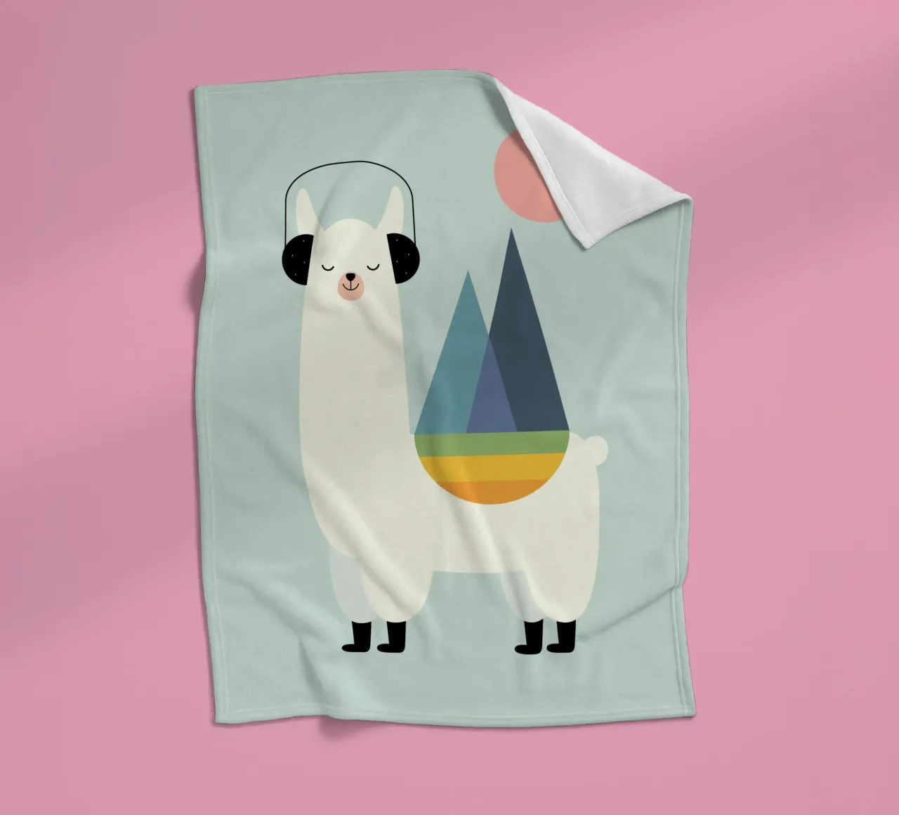 Llamazing fleecedeken van Andy Westface