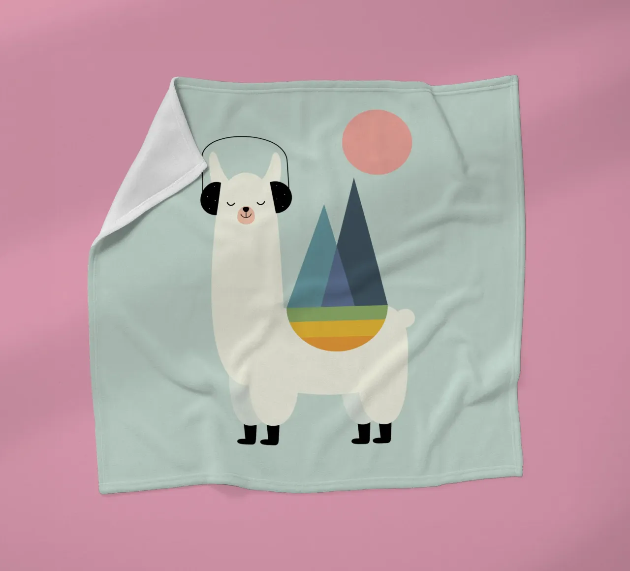 Llamazing fleecedeken van Andy Westface