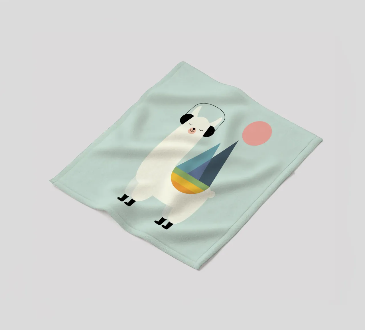 Llamazing fleecedeken van Andy Westface