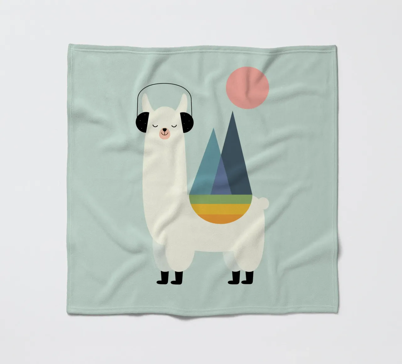 Llamazing fleecedeken van Andy Westface