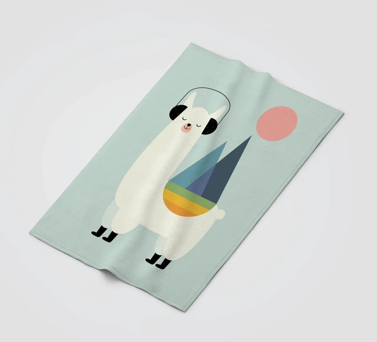 Llamazing fleecedeken van Andy Westface