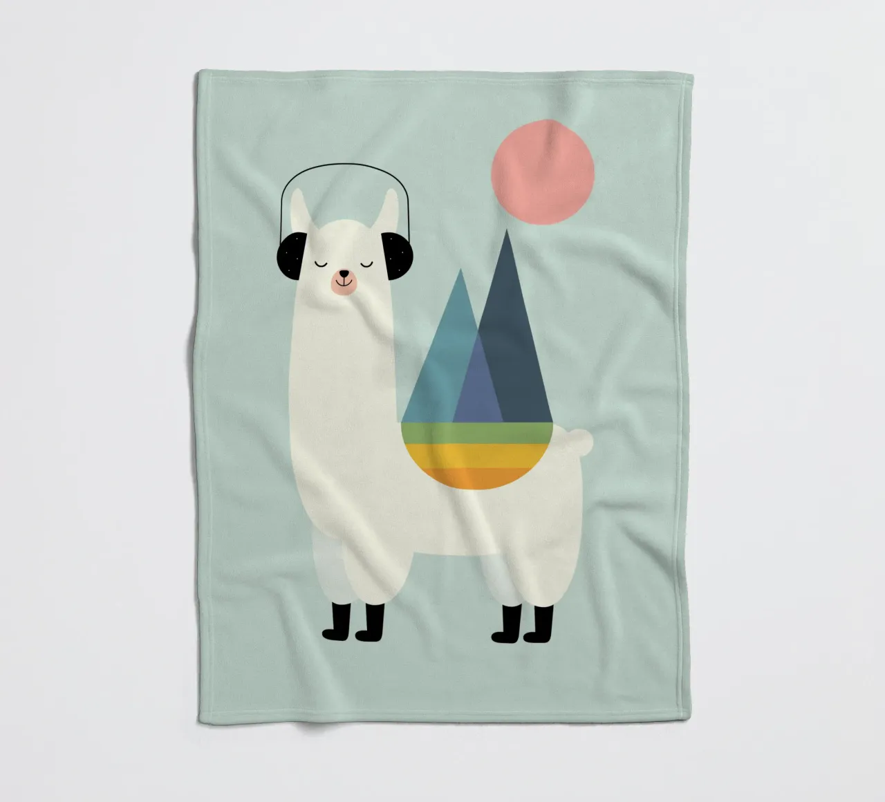 Llamazing fleecedeken van Andy Westface