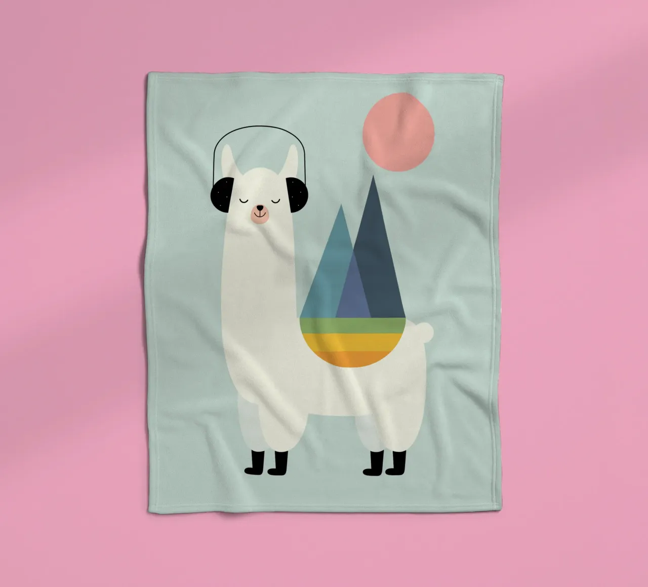 Llamazing fleecedeken van Andy Westface