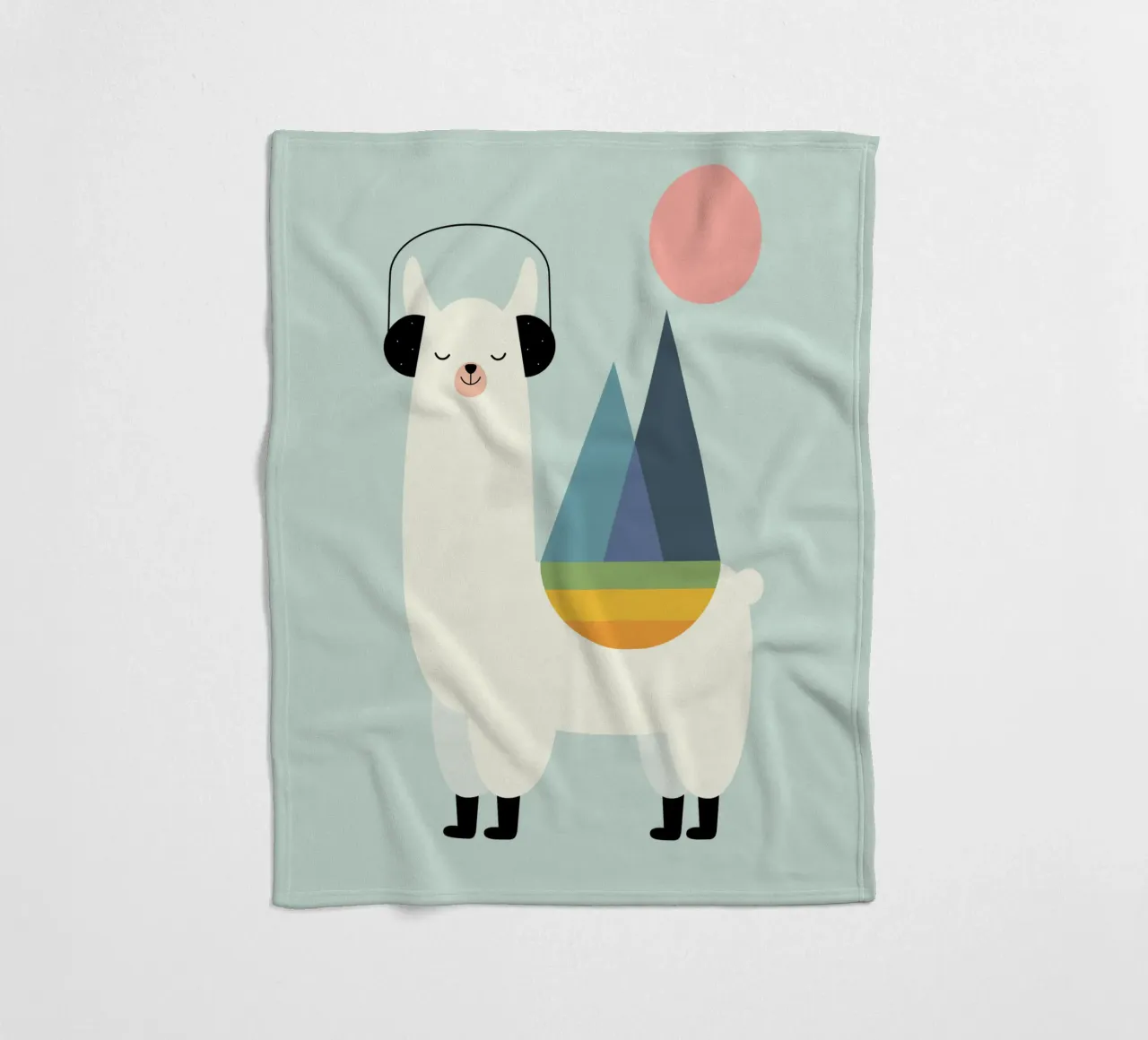 Llamazing fleecedeken van Andy Westface