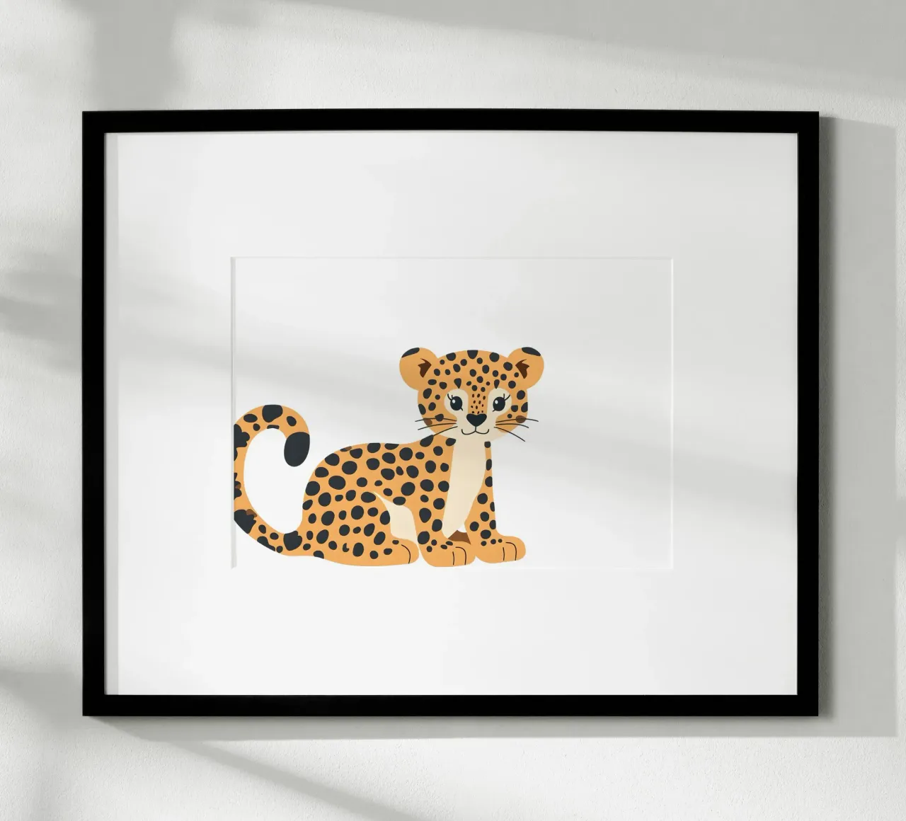 Mignon léopard - Pouponnière safari, animaux de la jungle D hahnemühle de ClubArt