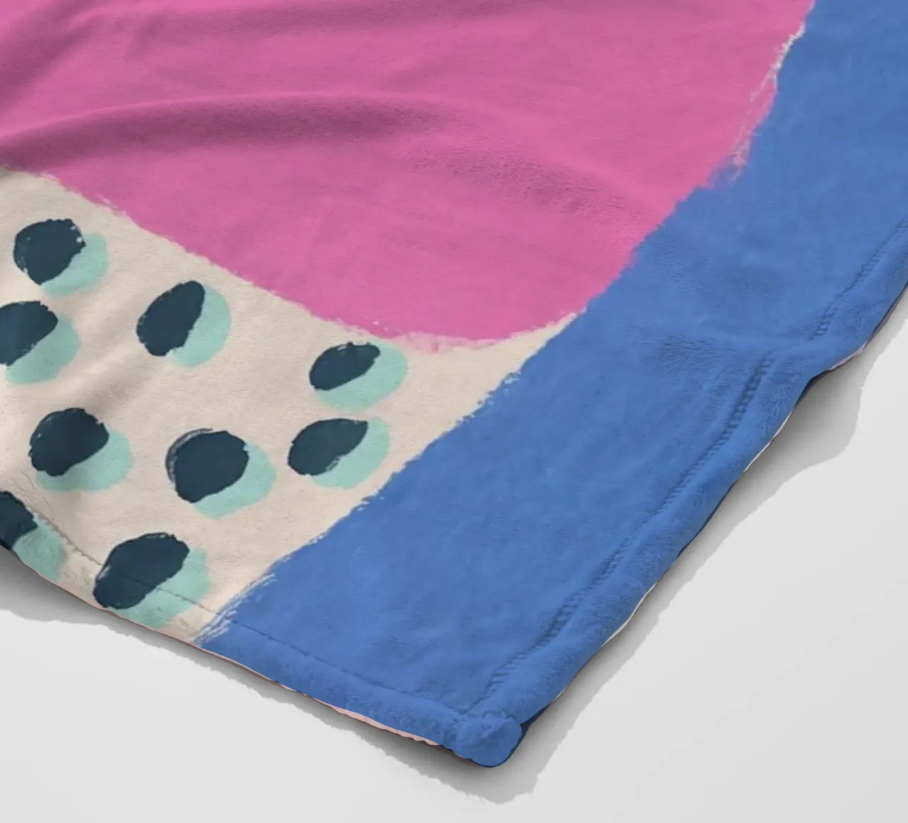 Levendige zomerblobs fleecedeken van Carinaprint