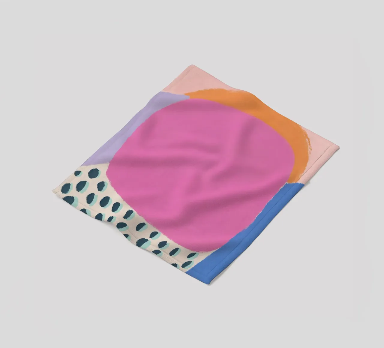 Levendige zomerblobs fleecedeken van Carinaprint