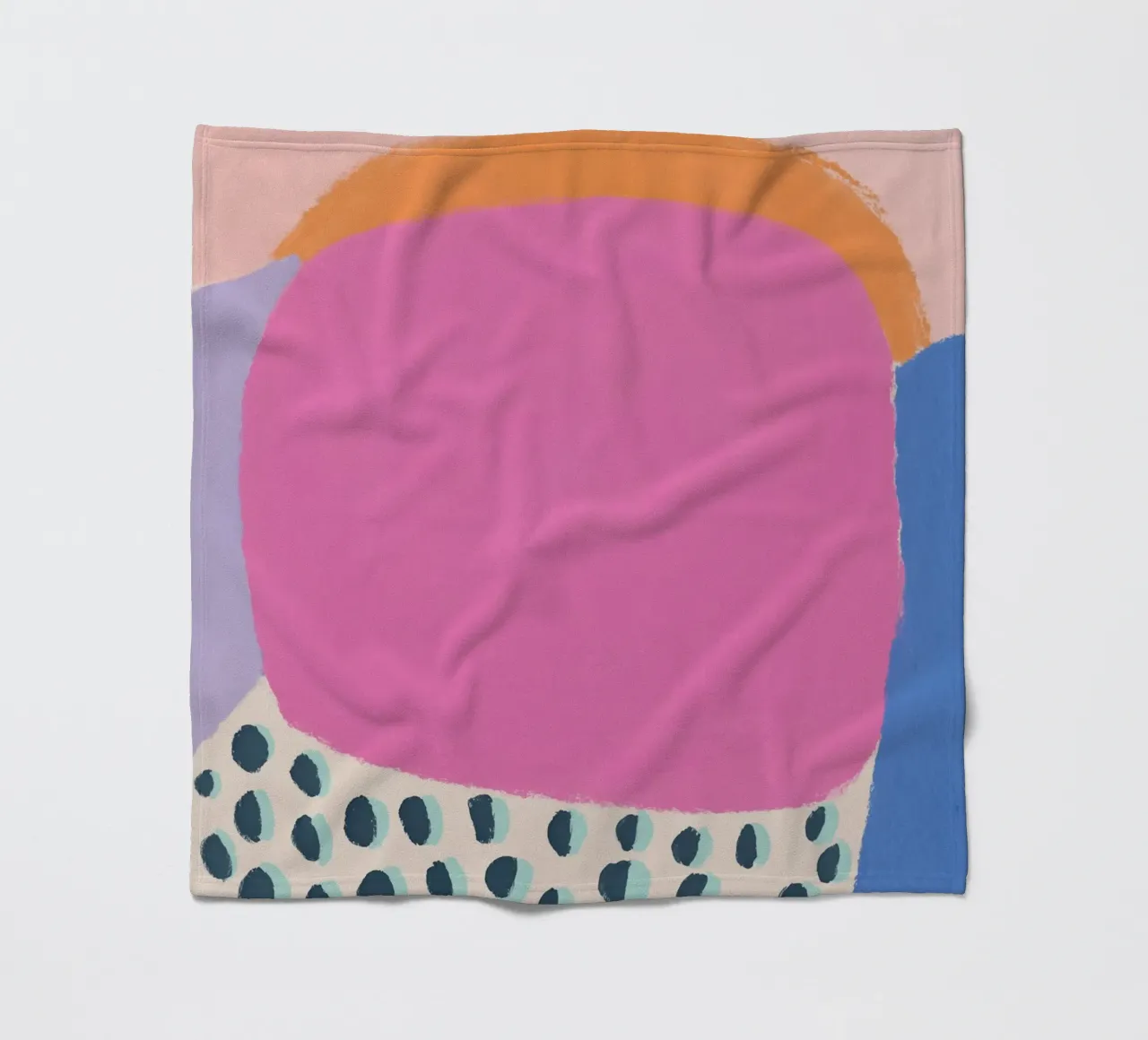 Levendige zomerblobs fleecedeken van Carinaprint