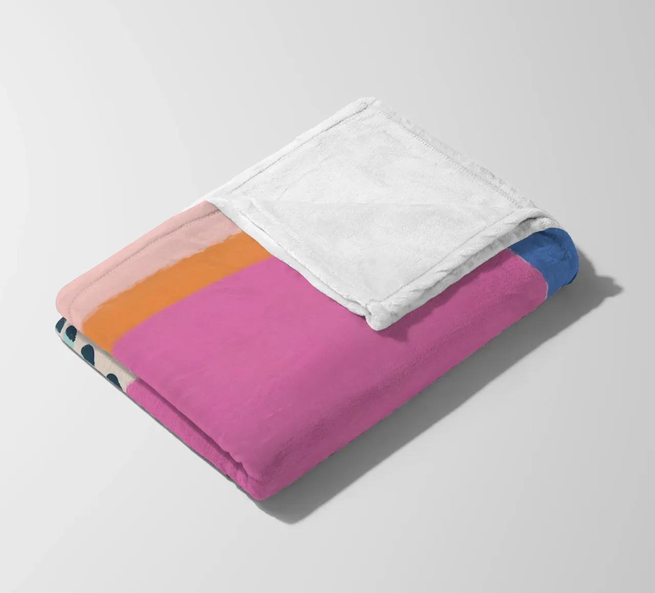 Levendige zomerblobs fleecedeken van Carinaprint