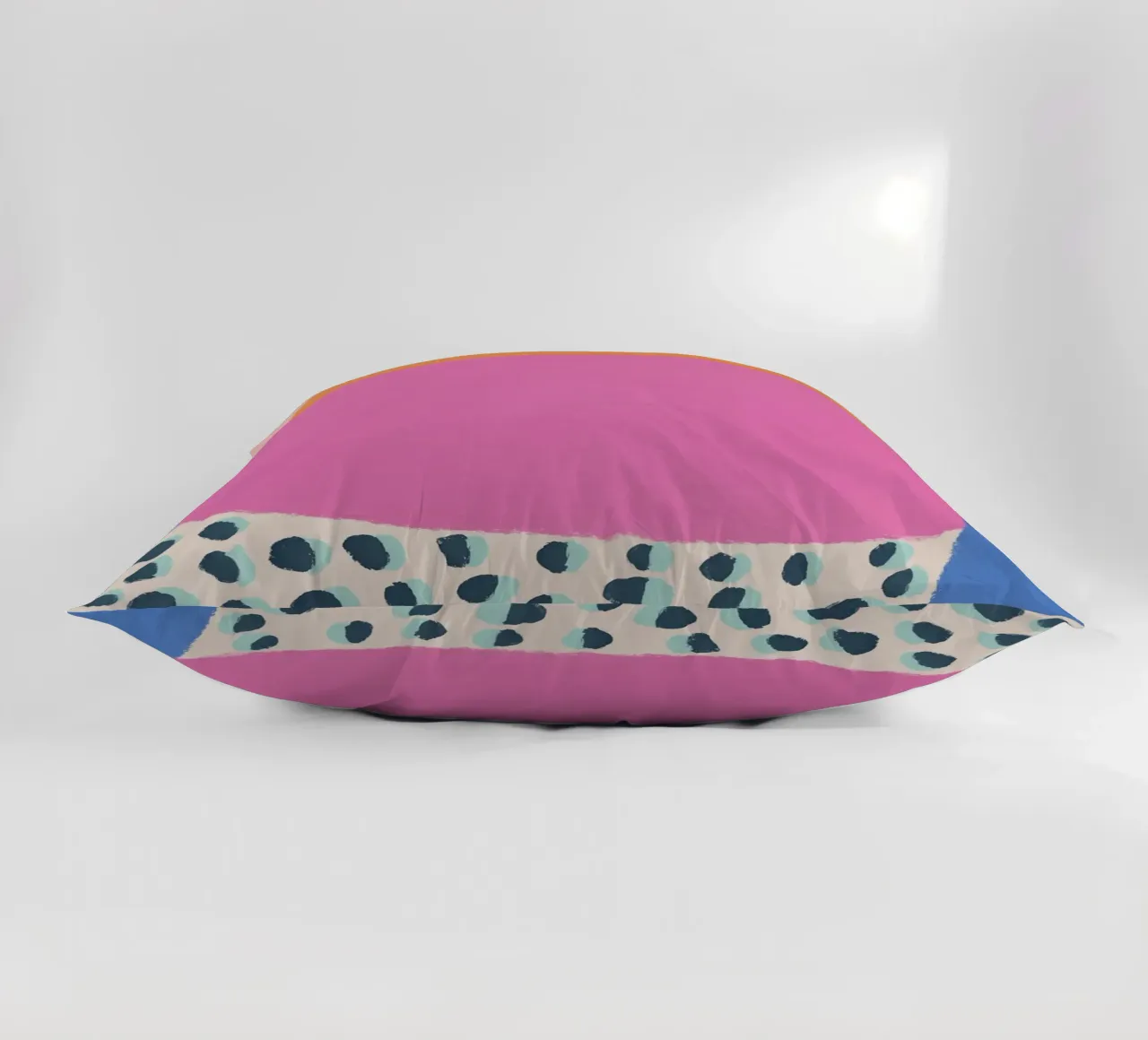 Lively summer blobs decorative cushion by Carinaprint