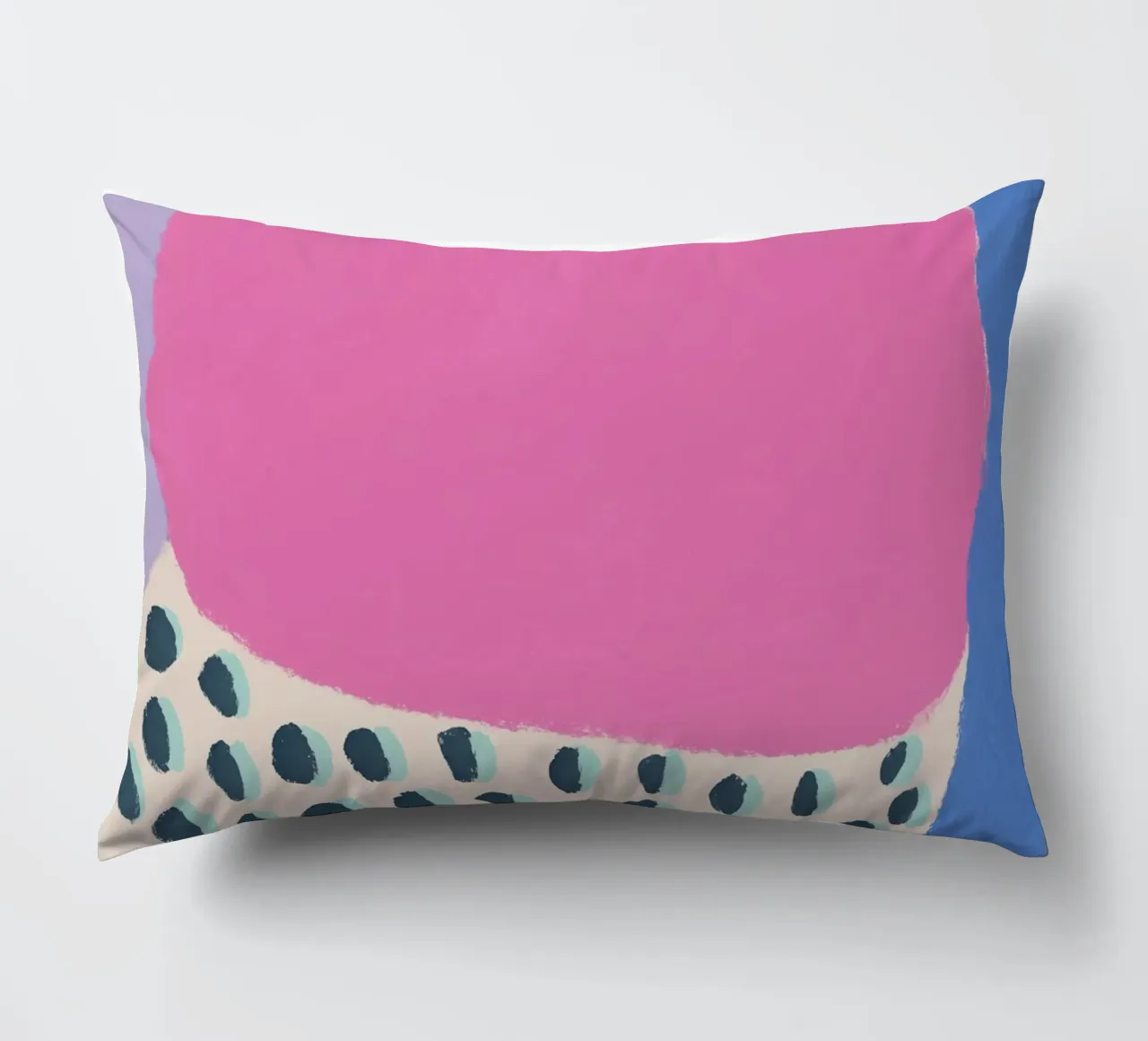 Lively summer blobs decorative cushion by Carinaprint
