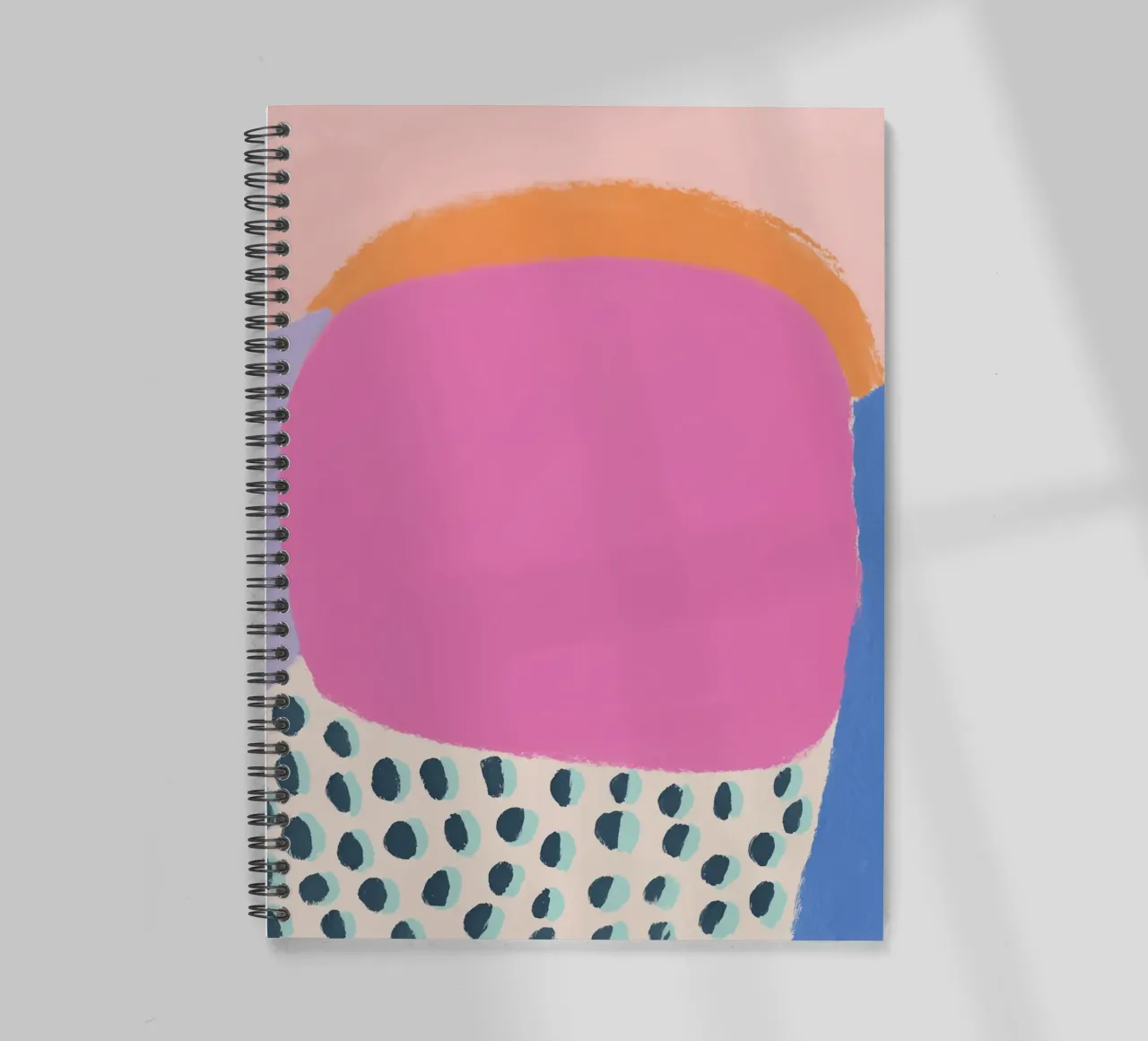 Lively summer blobs spiral notebook by Carinaprint