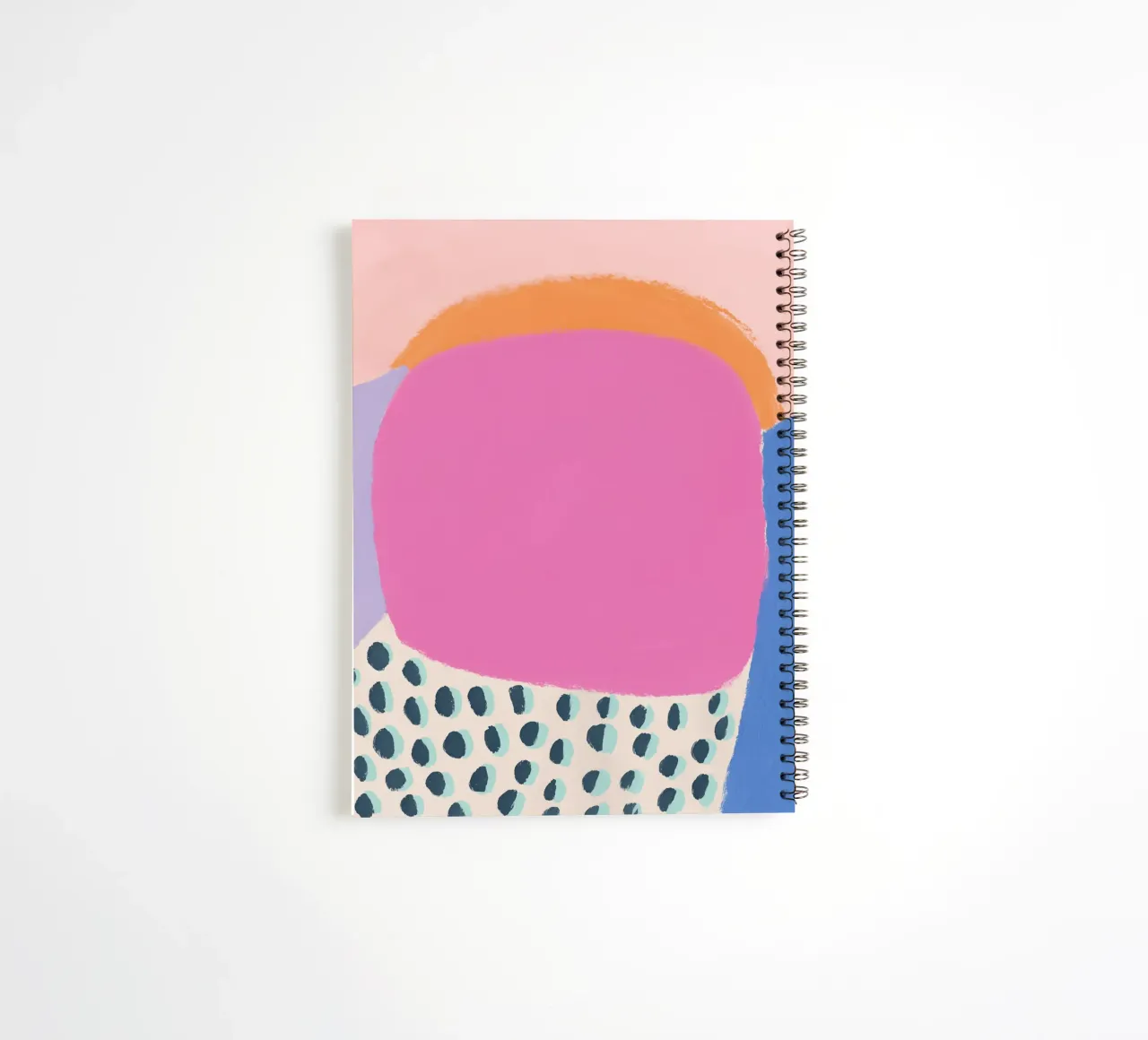 Lively summer blobs spiral notebook by Carinaprint