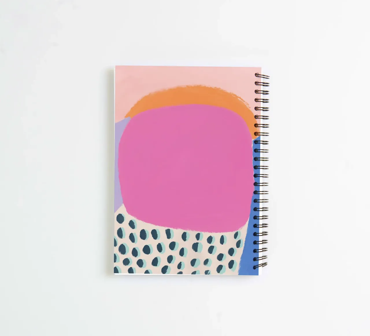 Lively summer blobs spiral notebook by Carinaprint