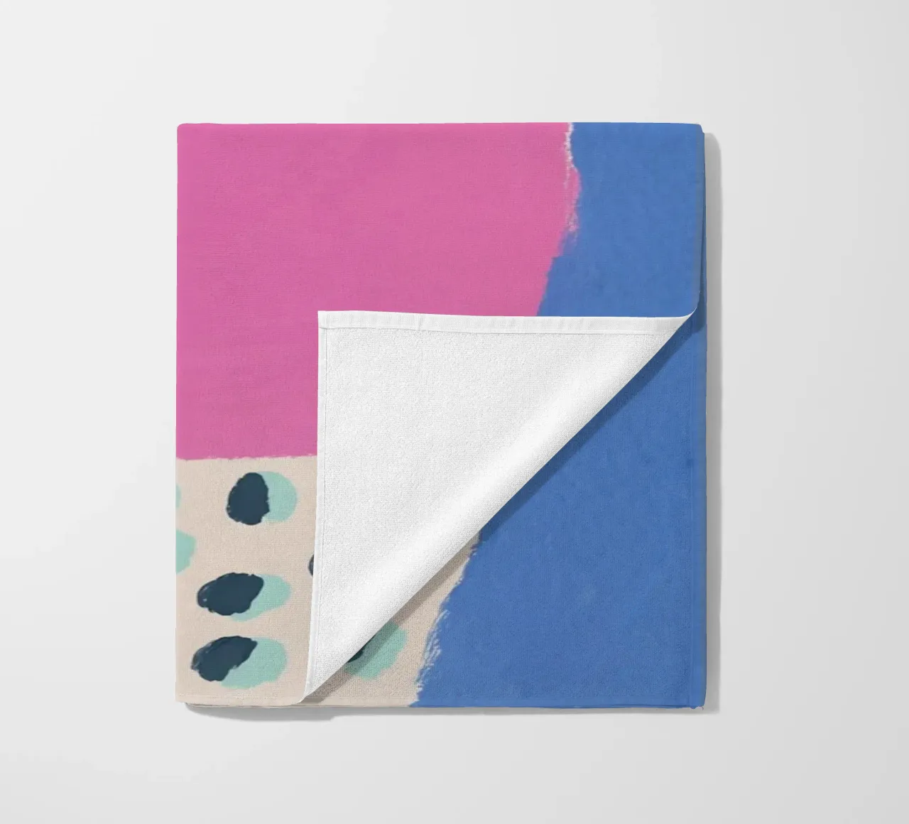 Levendige zomerblobs strandhanddoek van Carinaprint