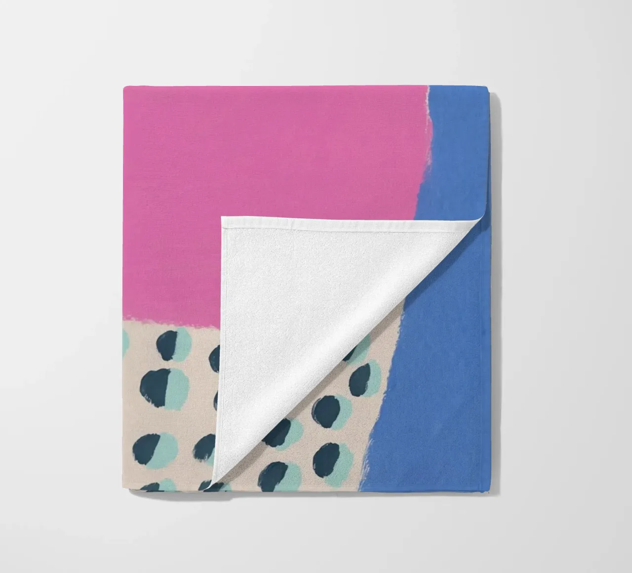 Levendige zomerblobs strandhanddoek van Carinaprint