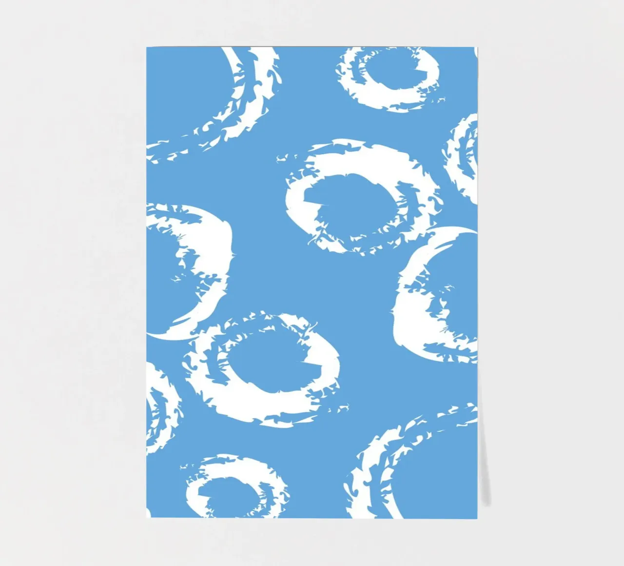 Abstract Blue Circles Print - Modern Minimalist, Coastal Vib sticker sheet by ClubArt