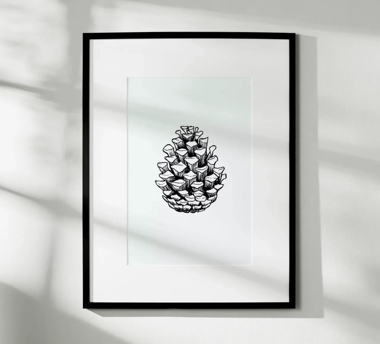 Vintage Holidays Pine 2 poster con telaio in legno da Monika Strigel