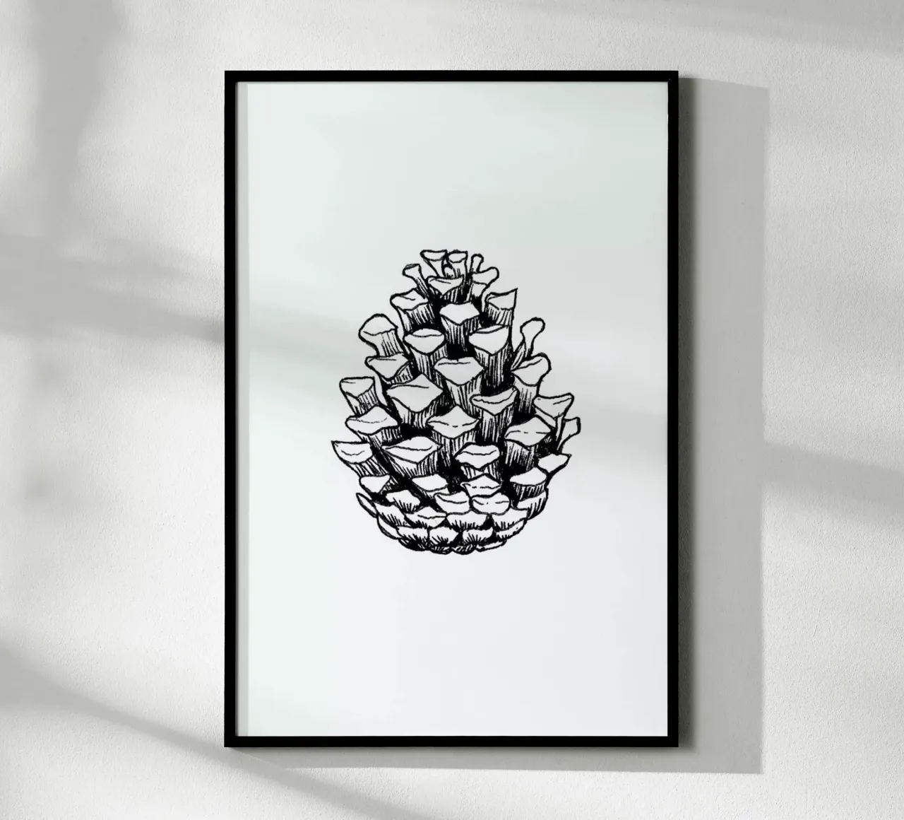Vintage Holidays Pine 2 poster con telaio in legno da Monika Strigel