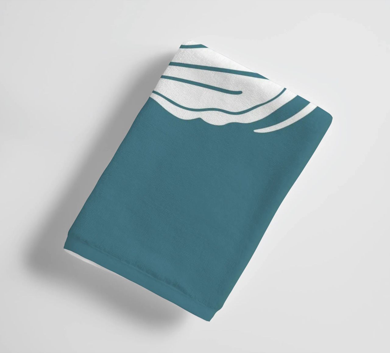 Minimalist Scallop Shell Print - Coastal Line Art, Ocean Dec towel by ClubArt