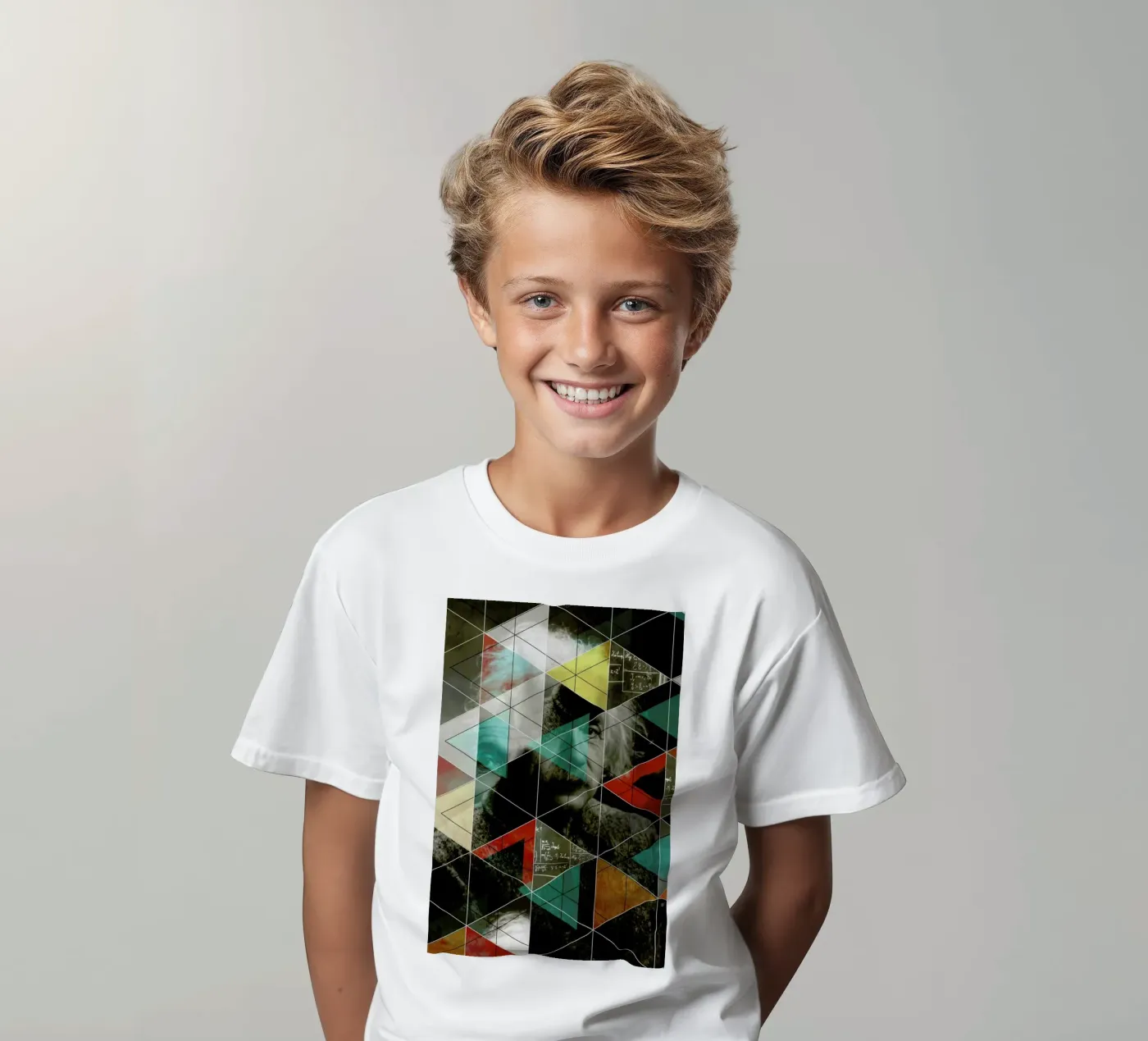 Albert E. kids t-shirt by Marko Köppe