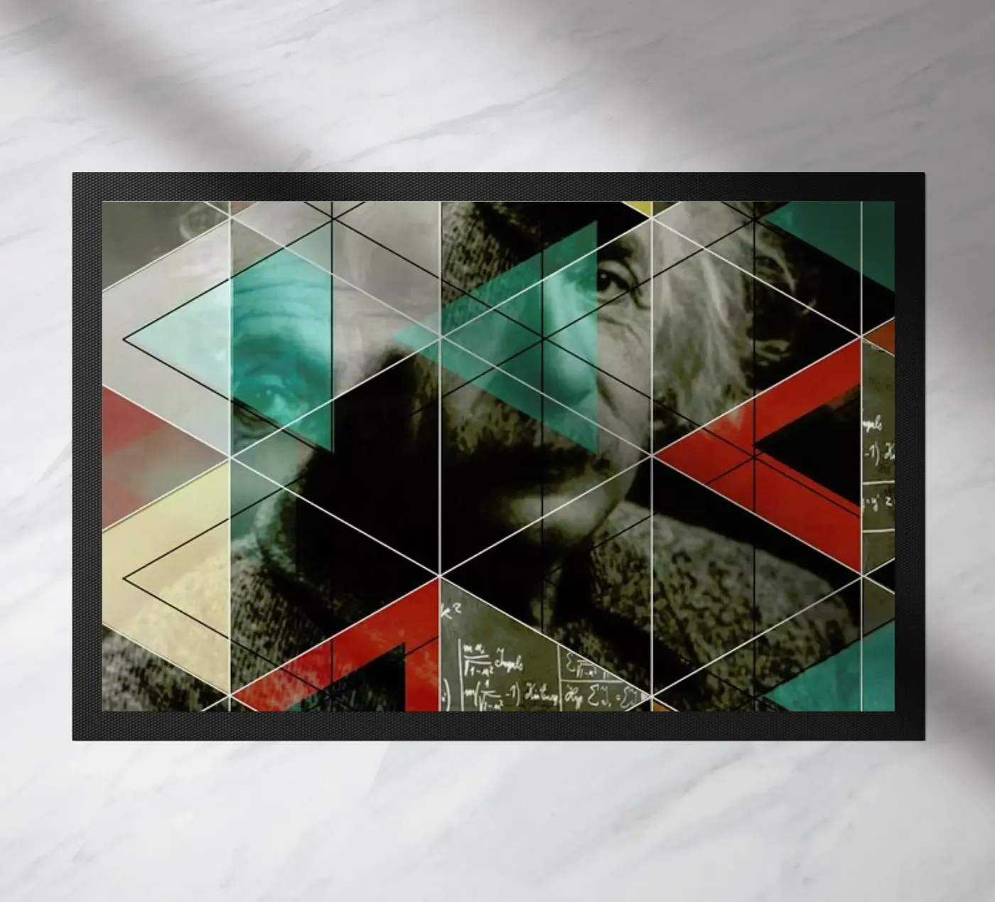 Albert E. doormat by Marko Köppe