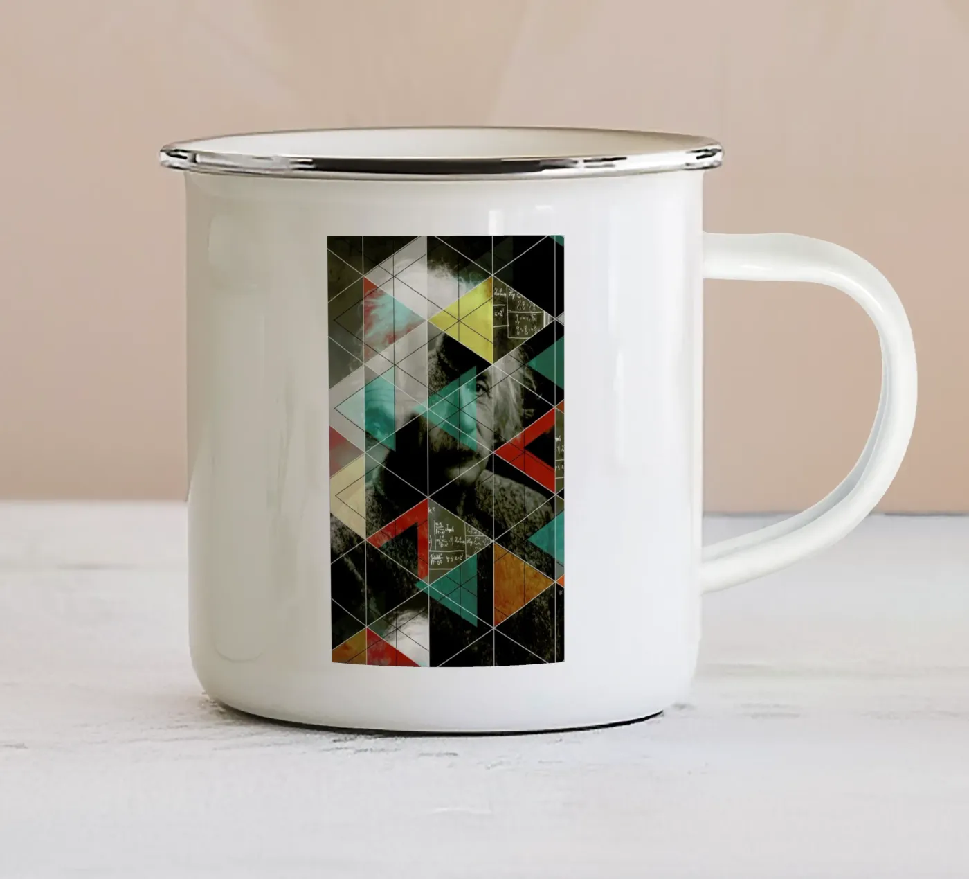 Albert E. emaille mok van Marko Köppe