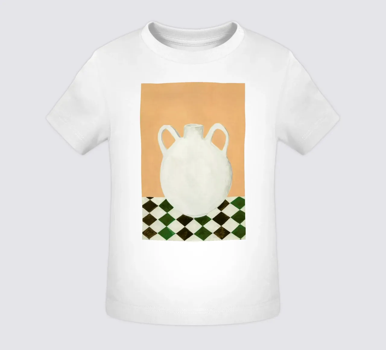 White Jug baby t-shirt by Isabelle Vandeplassche