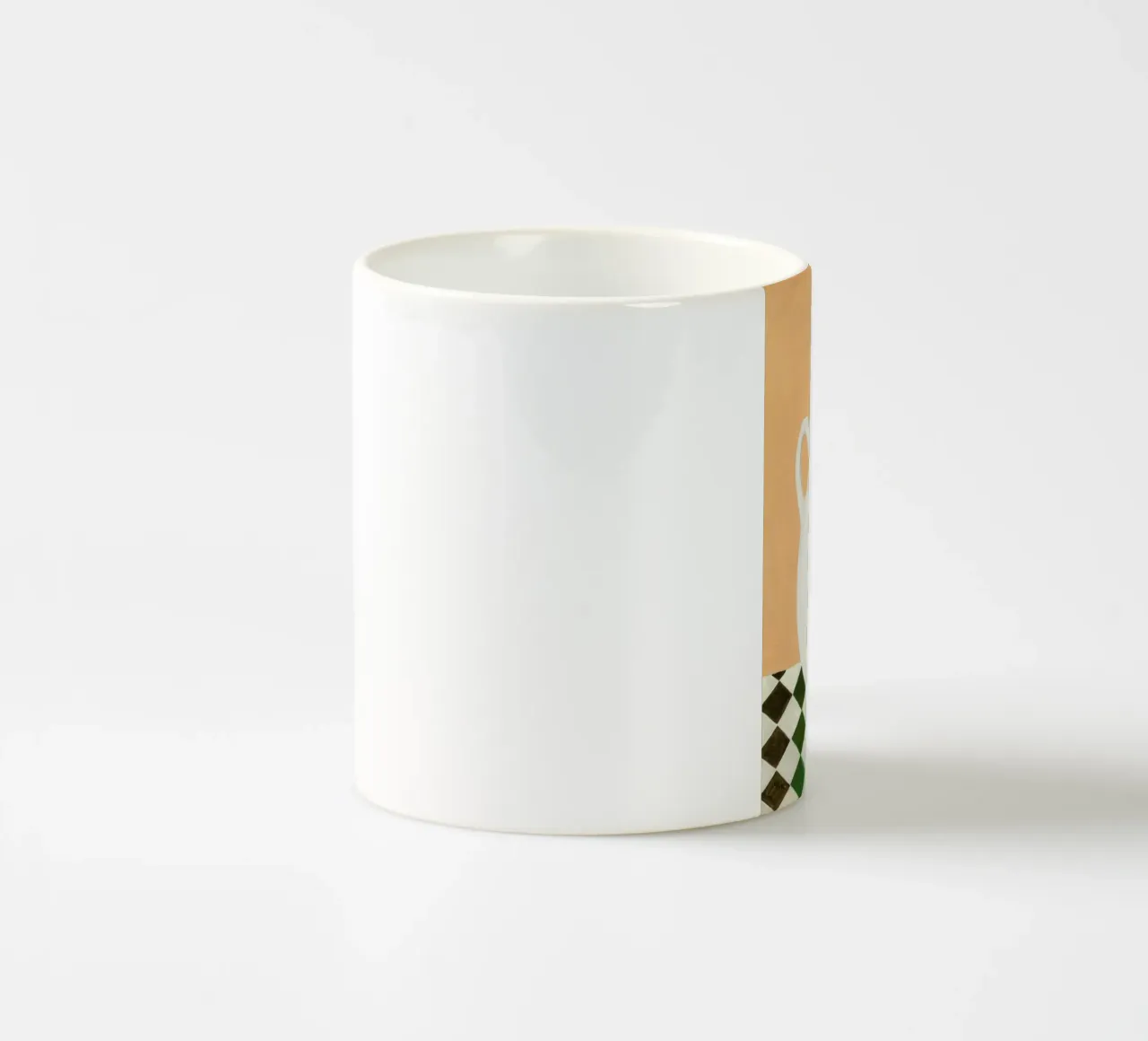 White Jug tazza in ceramica da Isabelle Vandeplassche