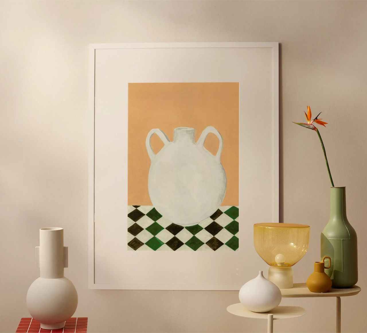 White Jug Poster von Isabelle Vandeplassche