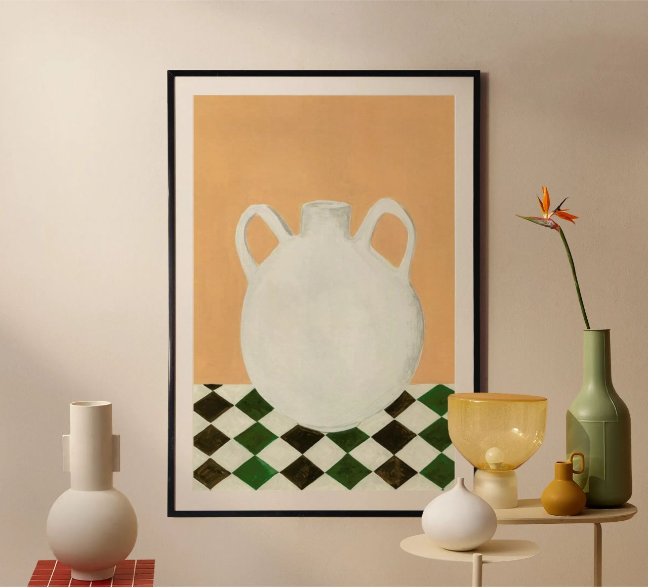 White Jug Poster von Isabelle Vandeplassche