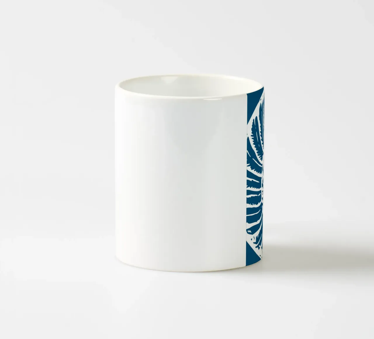 Ammoniet Fossiel Print - Nautisch Blauw, Oude Oceaan Kunst keramische mok van ClubArt